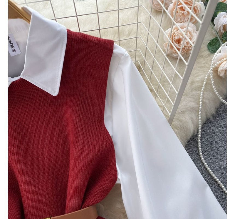 MW | Ärmelloses Pullover-Top-Set