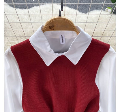 MW | Ärmelloses Pullover-Top-Set