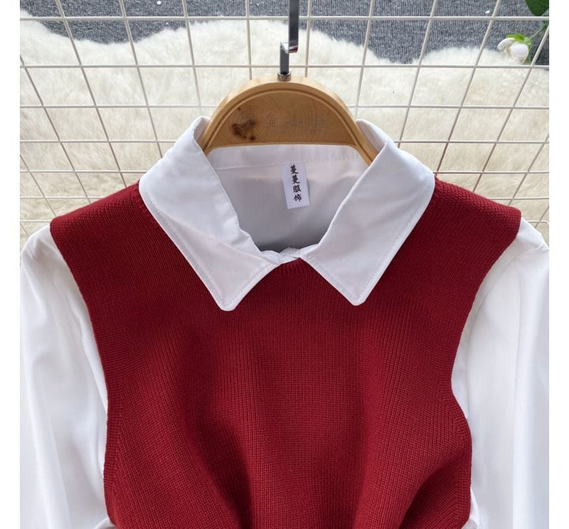 MW | Ärmelloses Pullover-Top-Set