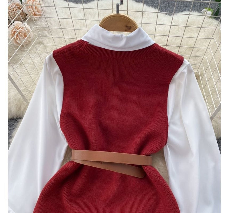MW | Ärmelloses Pullover-Top-Set