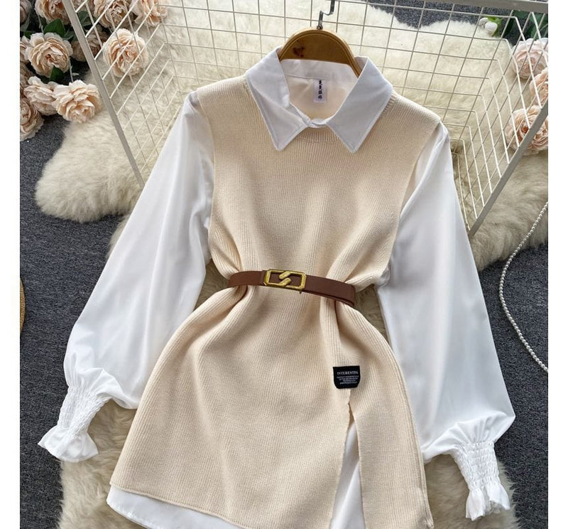 MW | Ärmelloses Pullover-Top-Set