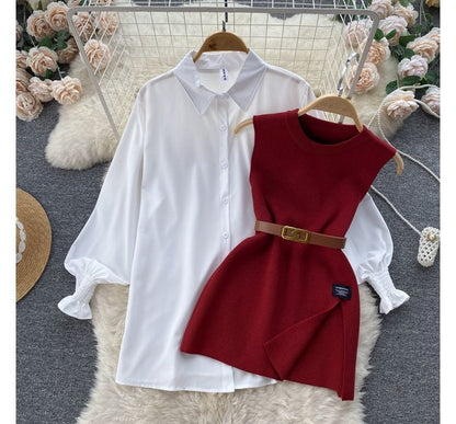 MW | Ärmelloses Pullover-Top-Set