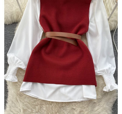 MW | Ärmelloses Pullover-Top-Set