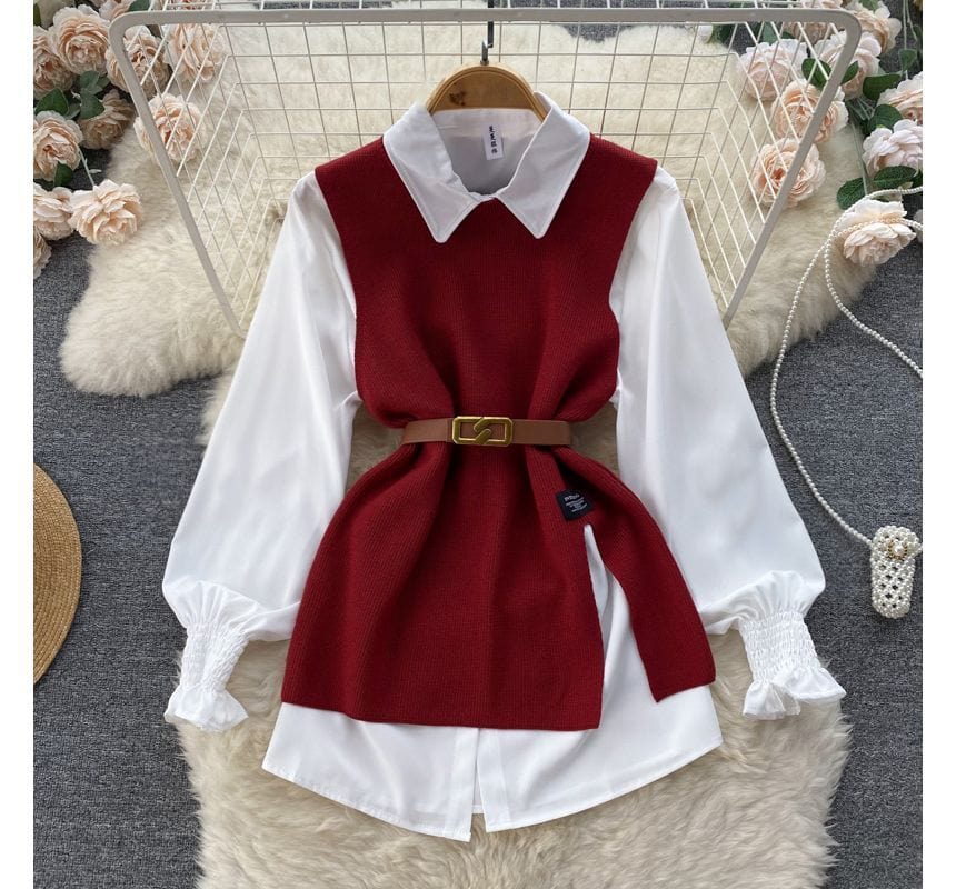 MW | Ärmelloses Pullover-Top-Set