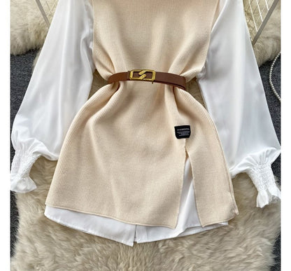 MW | Ärmelloses Pullover-Top-Set
