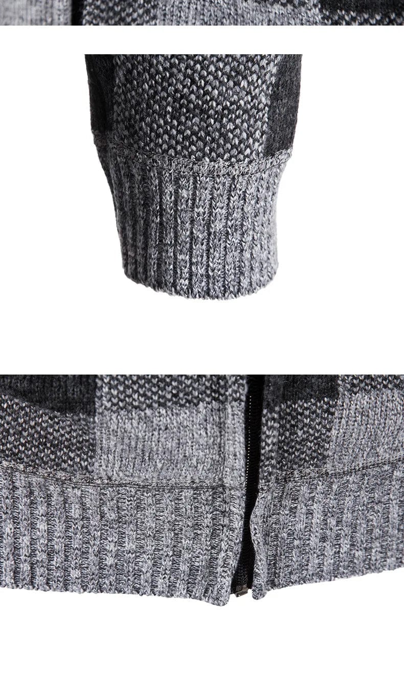 MW | Kapuzenpullover mit Karomuster und langen Ärmeln