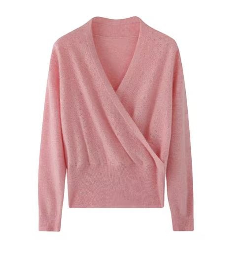 MW | Cross V-Ausschnitt Kaschmirpullover