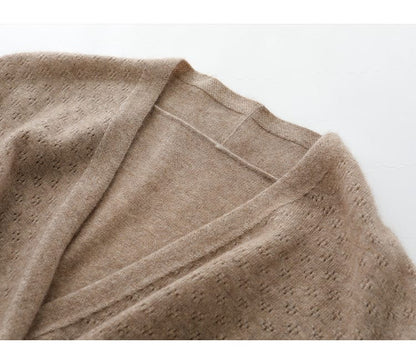 MW | Cross V-Ausschnitt Kaschmirpullover