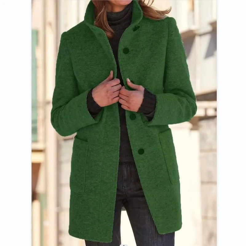 MW | Modische Wolljacke mit Knöpfen
