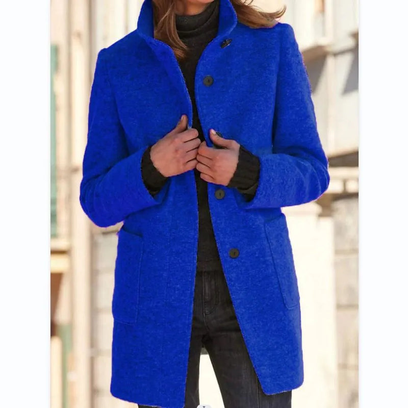 MW | Modische Wolljacke mit Knöpfen