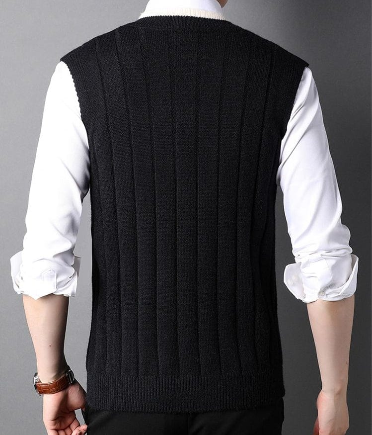 MW | Herren Gestrickter Gestreifter Pullover