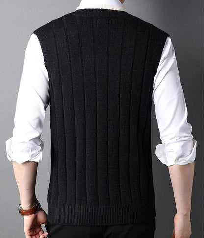 MW | Herren Gestrickter Gestreifter Pullover