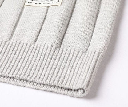 MW | Herren Gestrickter Gestreifter Pullover