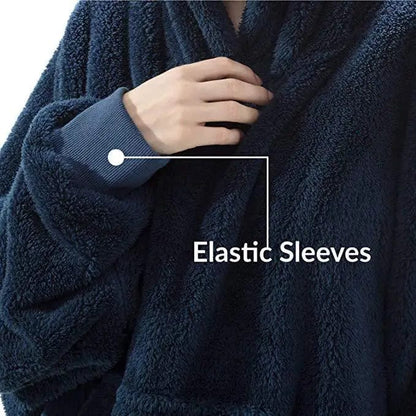 MW | Kapuzen-Fleecepullover im Oversized-Stil