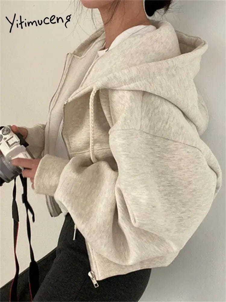 MW | Lässiger Pullover mit langen Ärmeln und Kordelzug