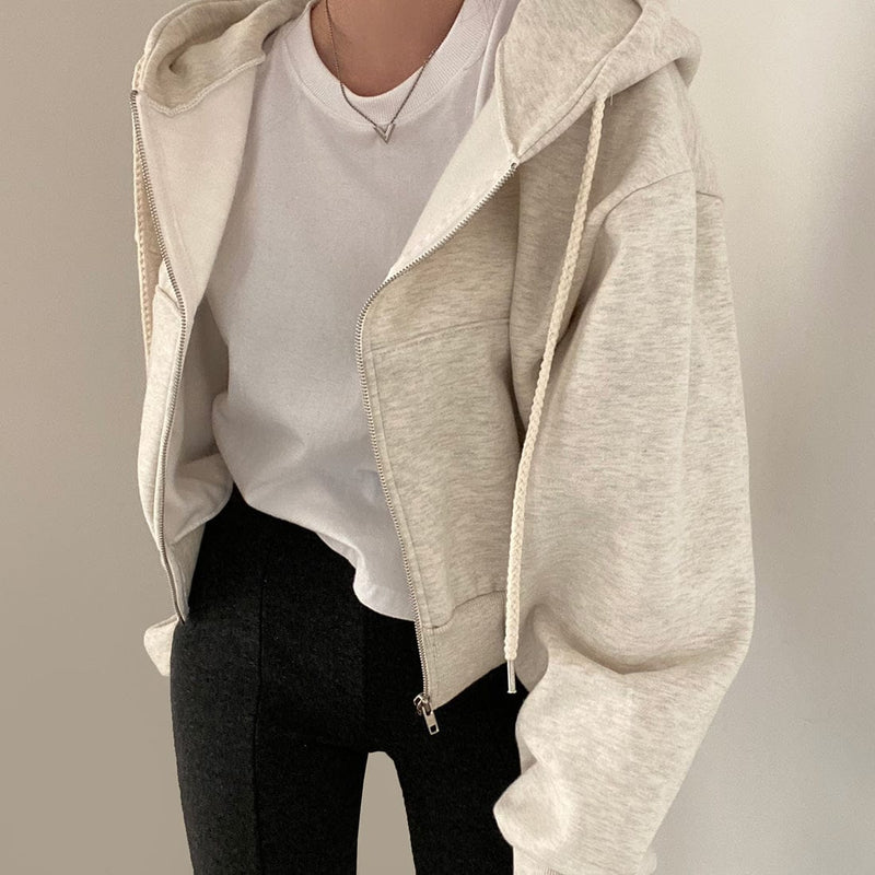 MW | Lässiger Pullover mit langen Ärmeln und Kordelzug