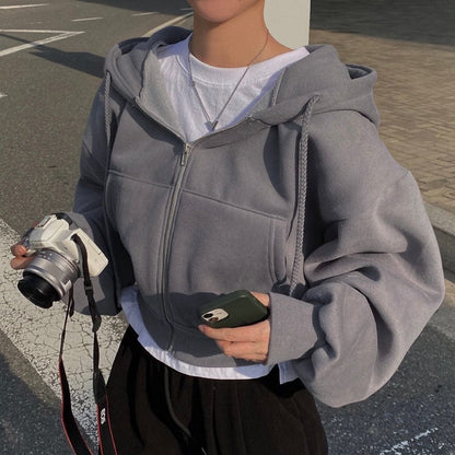 MW | Lässiger Pullover mit langen Ärmeln und Kordelzug