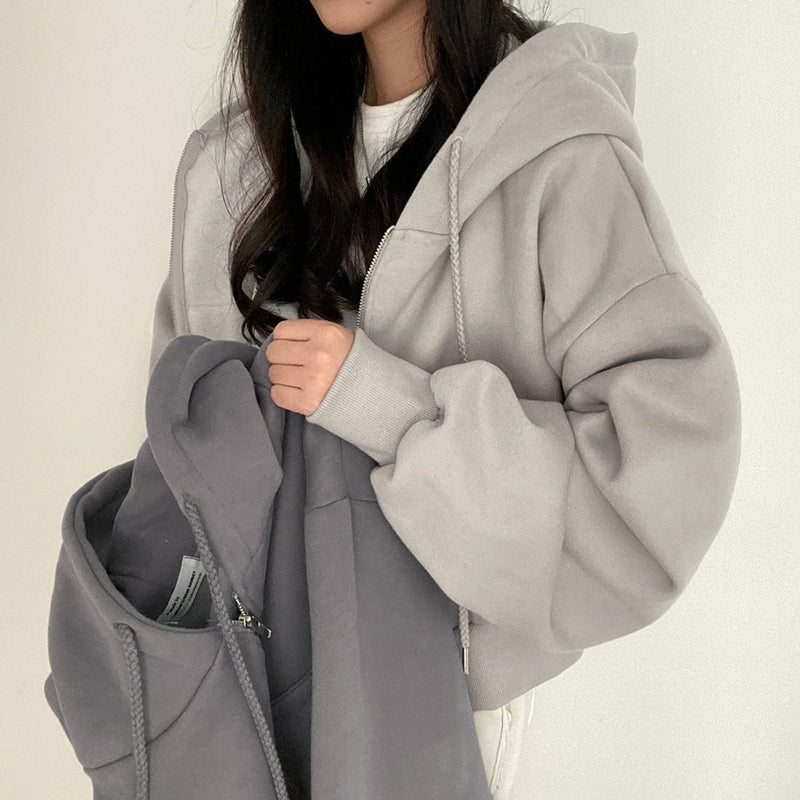 MW | Lässiger Pullover mit langen Ärmeln und Kordelzug