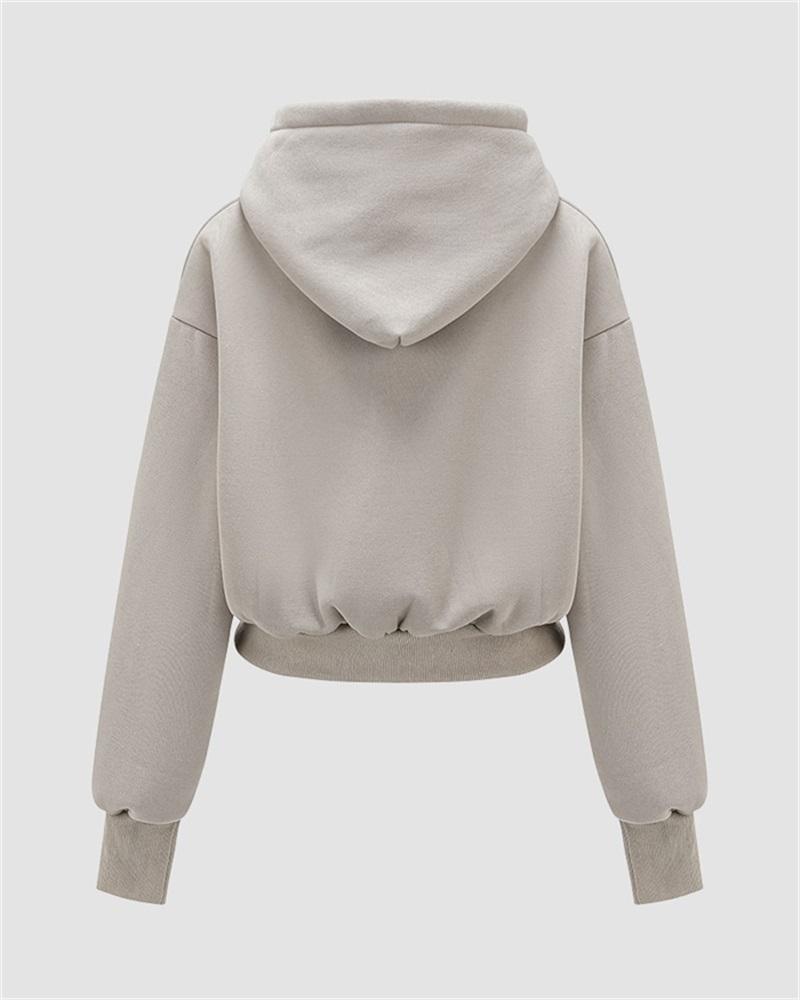 MW | Lässiger Pullover mit langen Ärmeln und Kordelzug