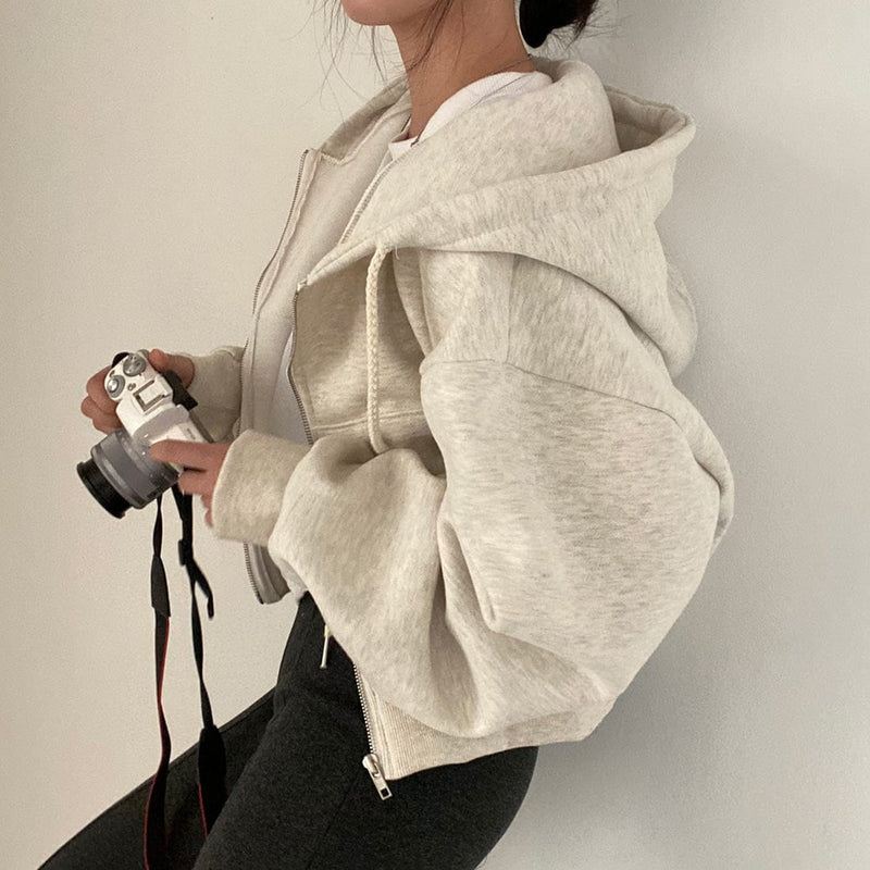 MW | Lässiger Pullover mit langen Ärmeln und Kordelzug
