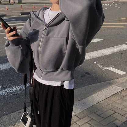 MW | Lässiger Pullover mit langen Ärmeln und Kordelzug