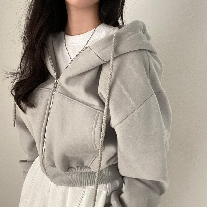 MW | Lässiger Pullover mit langen Ärmeln und Kordelzug