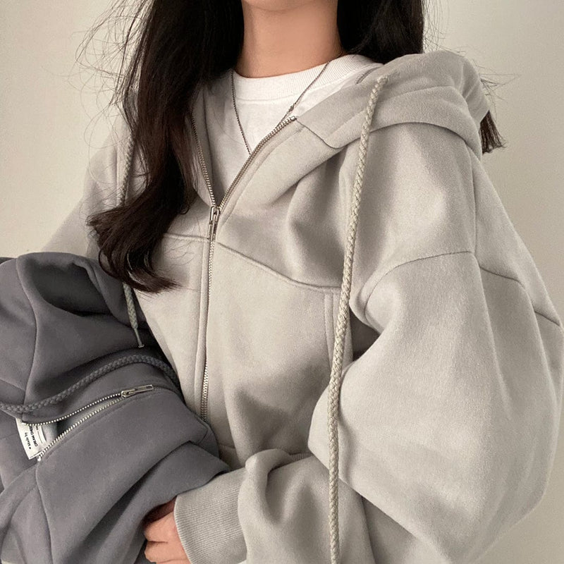 MW | Lässiger Pullover mit langen Ärmeln und Kordelzug