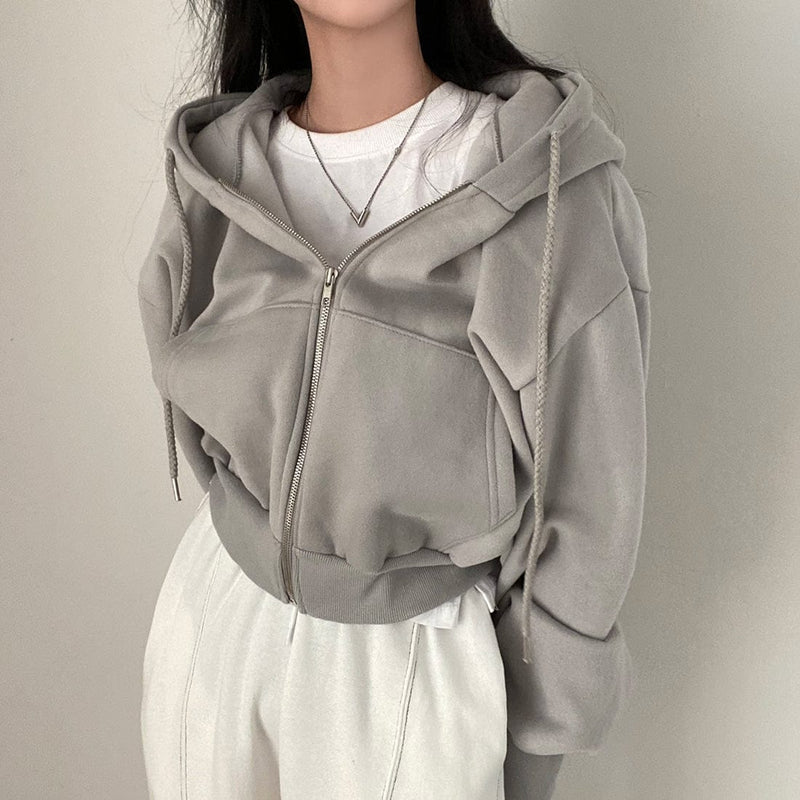 MW | Lässiger Pullover mit langen Ärmeln und Kordelzug