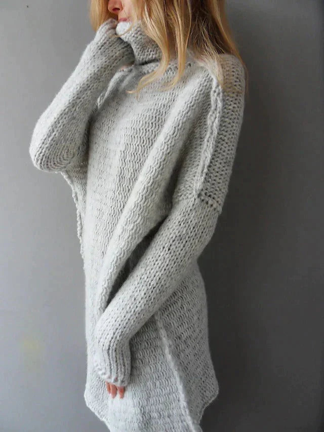 MW | Grauer Pullover in Übergröße