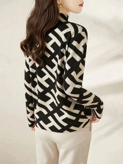 MW | Karierter Pullover für Frauen