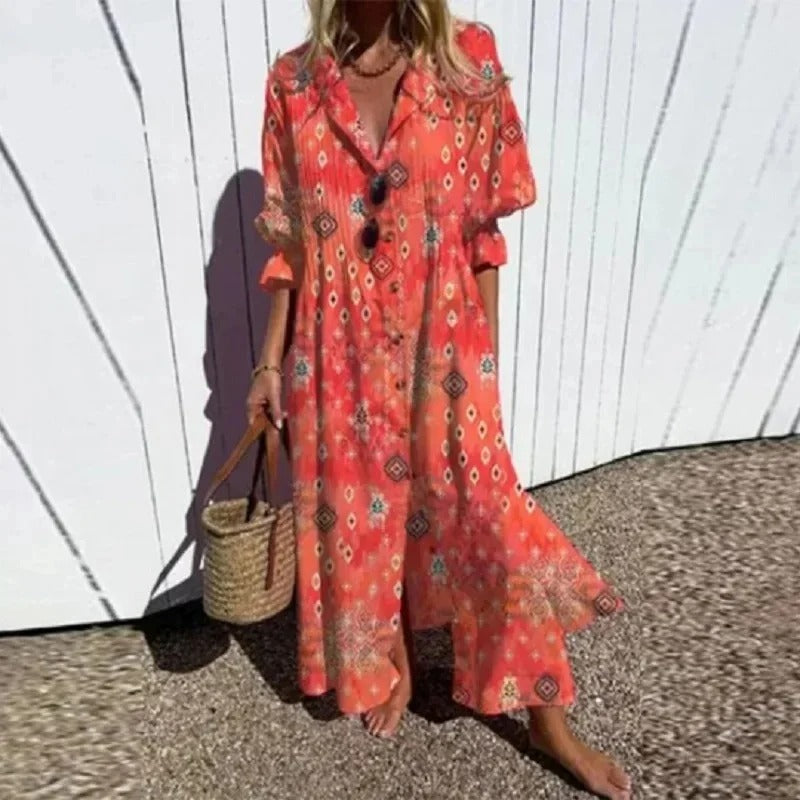 MW | Klassisches Boho-Maxikleid