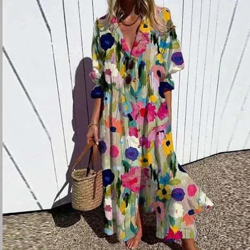 MW | Klassisches Boho-Maxikleid