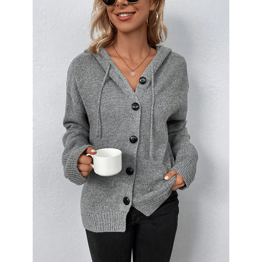 MW | Daunen-Langarmpullover mit Kapuze