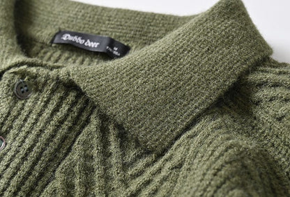 MW | Gestrickter Polopullover mit Kragen