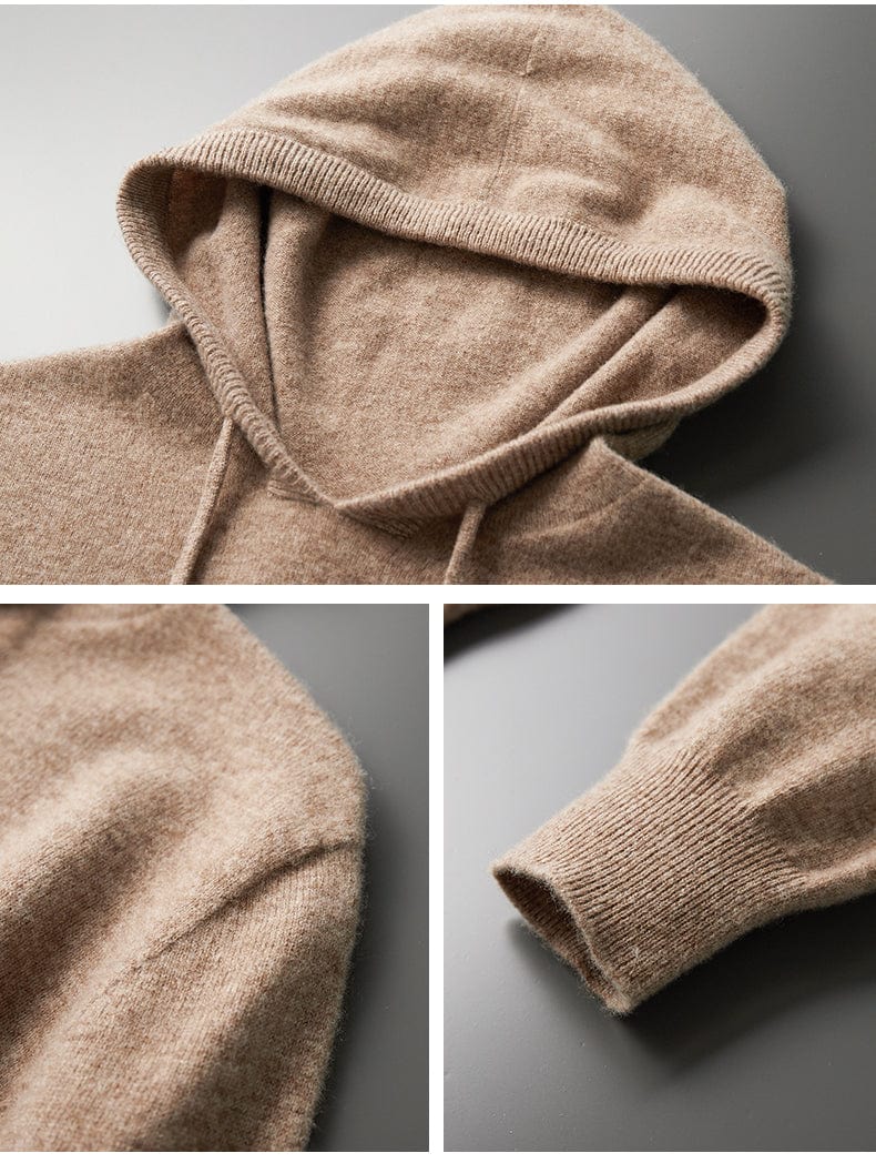 MW | Nahtlos gestrickter Kapuzenpullover