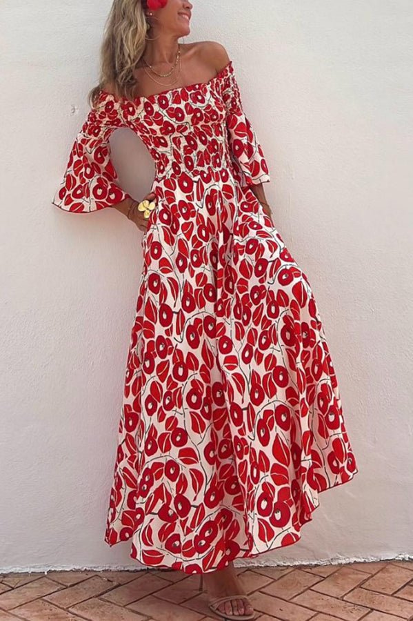 MW | Maxikleid mit Blumenmuster