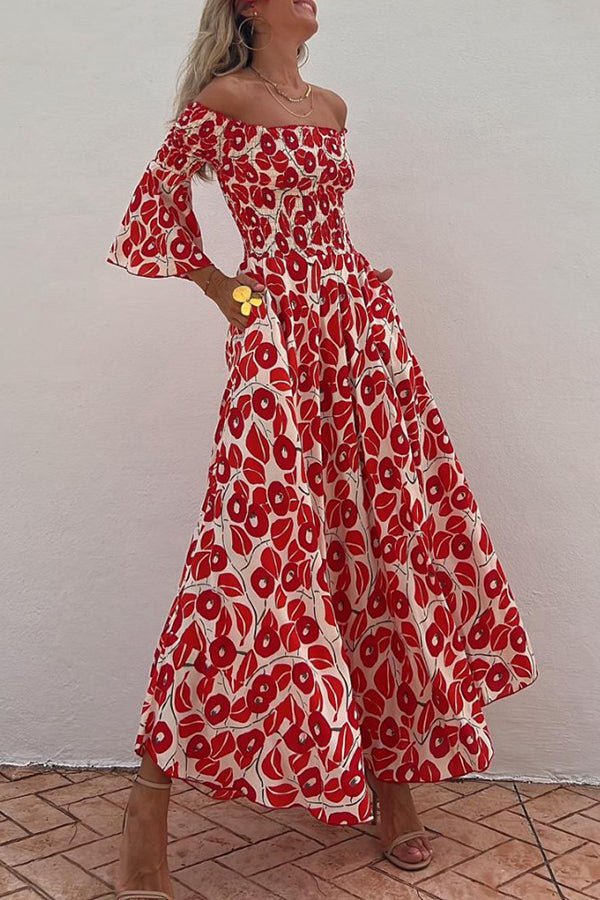 MW | Maxikleid mit Blumenmuster