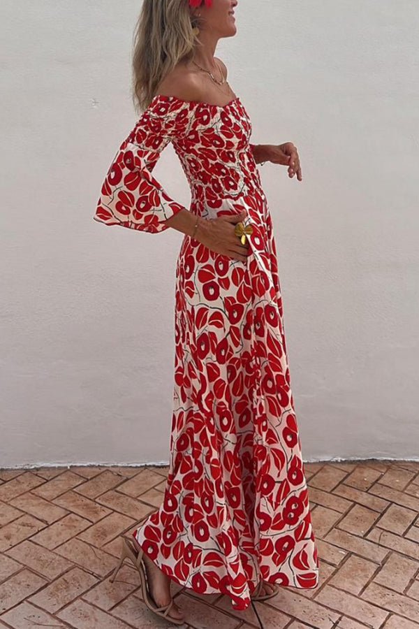 MW | Maxikleid mit Blumenmuster