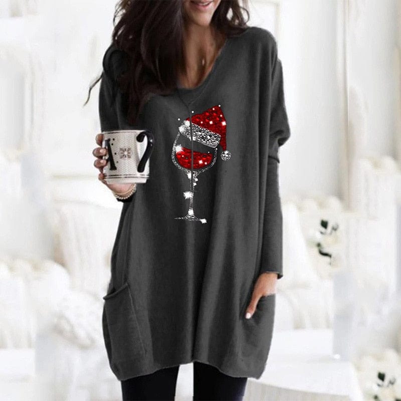 MW | Weihnachts-Weinglas-Pullover