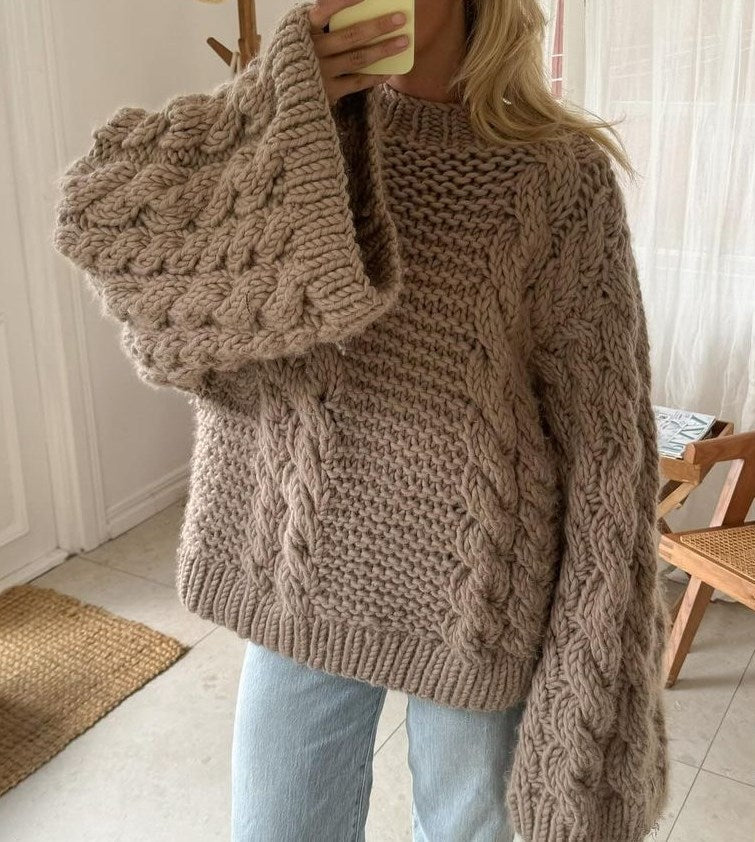 MW | MW – Grober Zopfmusterpullover