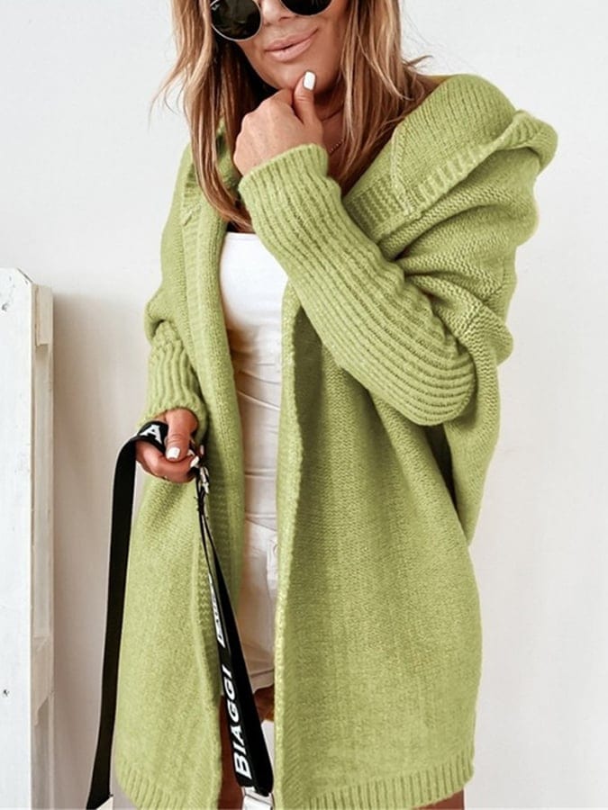 MW | Damenmantel mit Kapuze Pullover