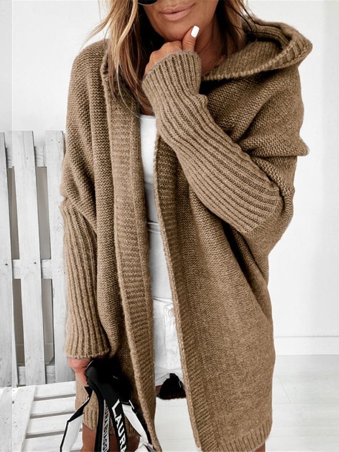 MW | Damenmantel mit Kapuze Pullover