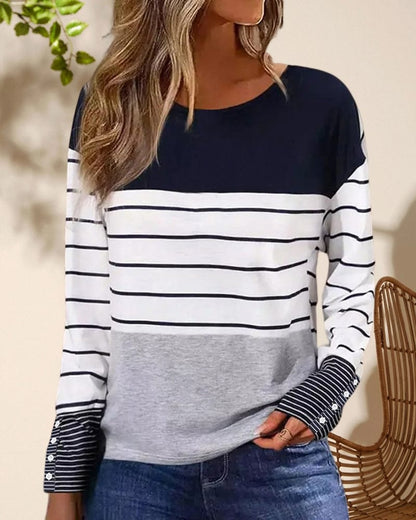 MW | Gestreiftes Print-Top