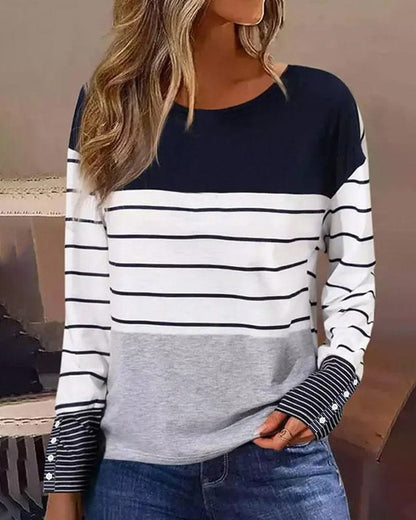MW | Gestreiftes Print-Top