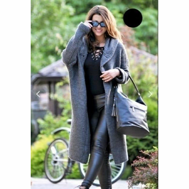 MW | Langer Damenstrickmantel