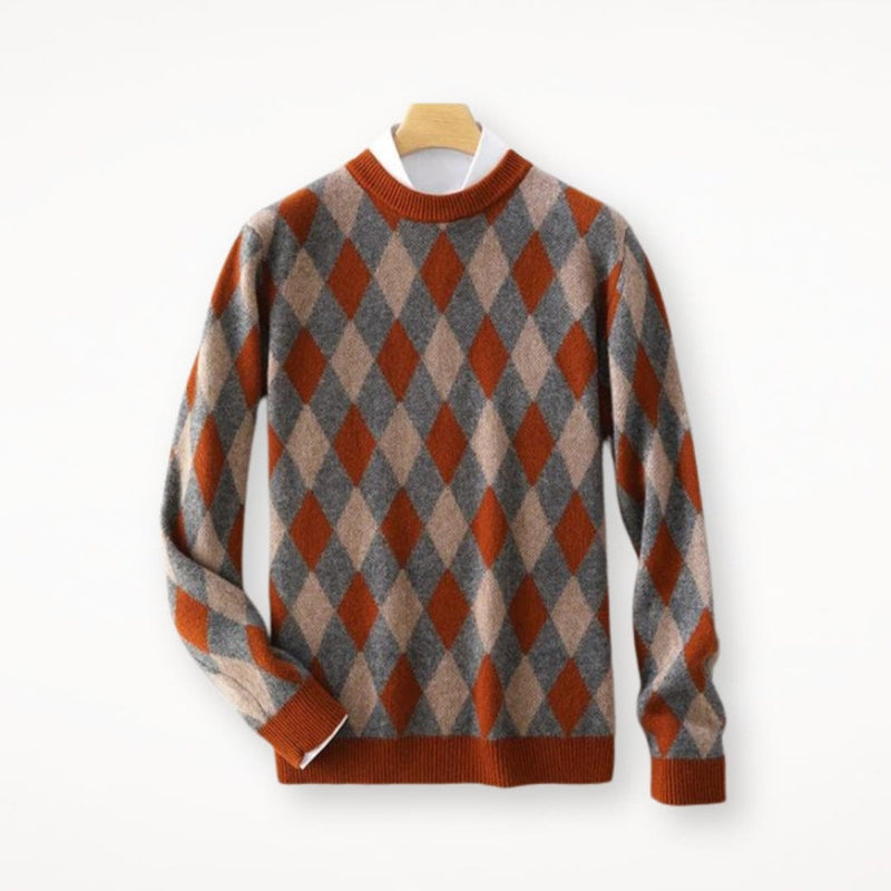 MW | O-Ausschnitt bunter Wollpullover 2024