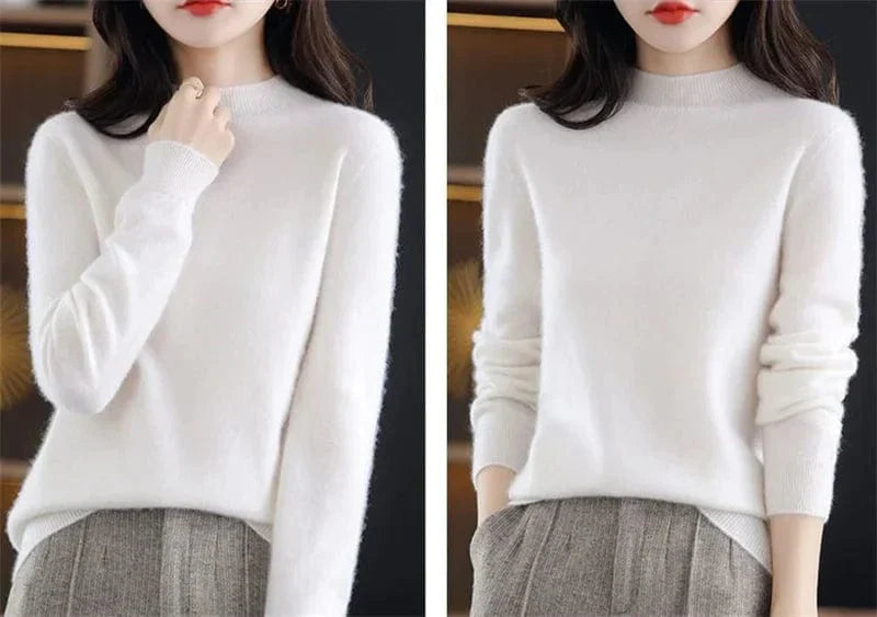 MW | Weichen Strickpullover mit Rollkragen