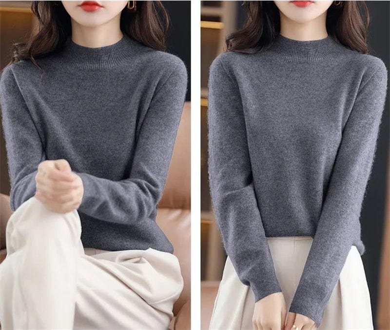 MW | Weichen Strickpullover mit Rollkragen