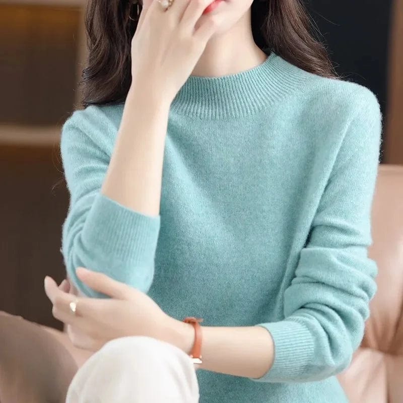 MW | Weichen Strickpullover mit Rollkragen