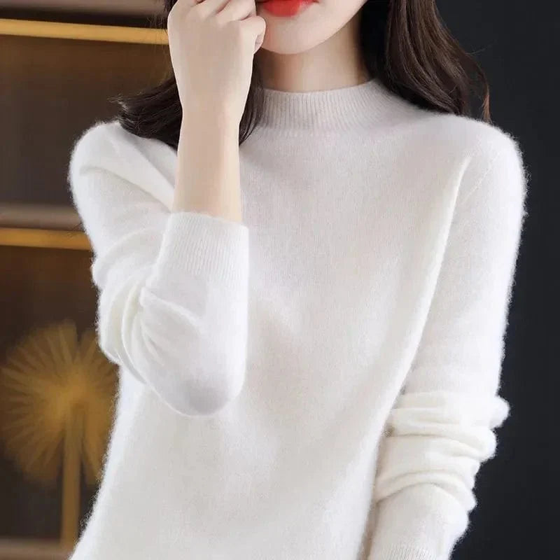 MW | Weichen Strickpullover mit Rollkragen